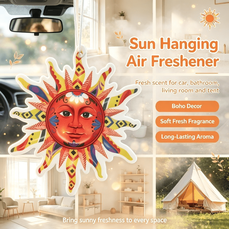 Car Air Freshener - معطر هواء للسيارة بأسلوب بوهو، بطاقة