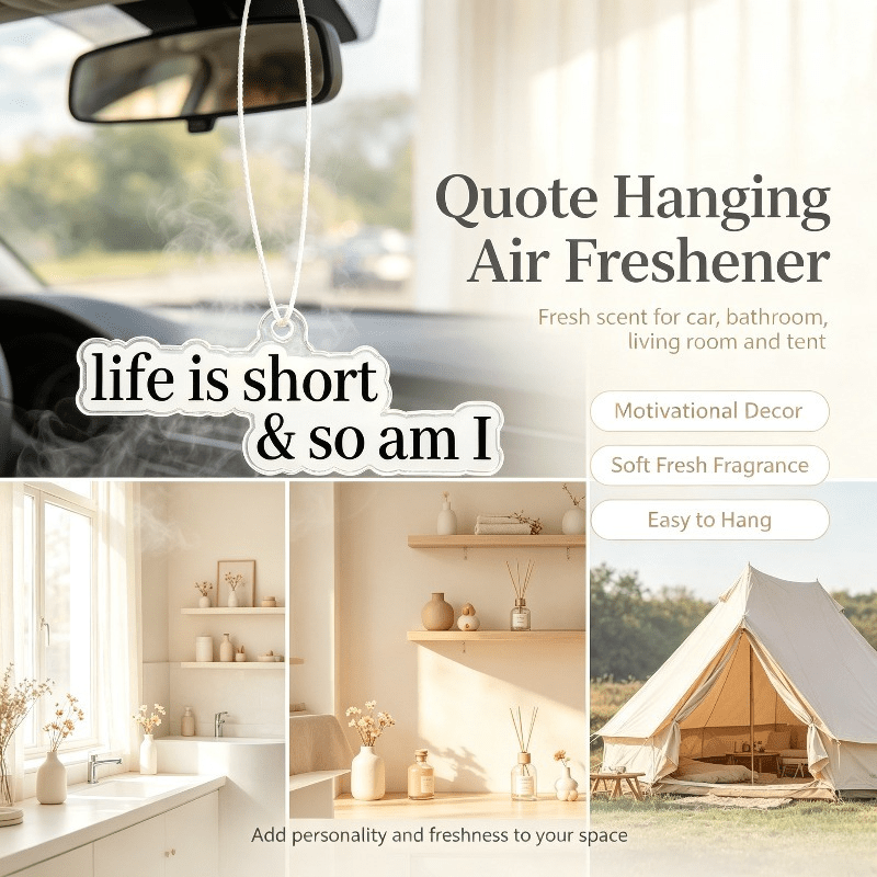 Car Air Freshener - معطر هواء للسيارة مع عبارة مضحكة،