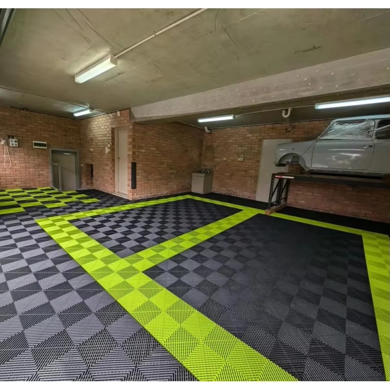 10 قطع من بلاط أرضيات الجراج ا - مراجعة Car Floor Mat وسعره