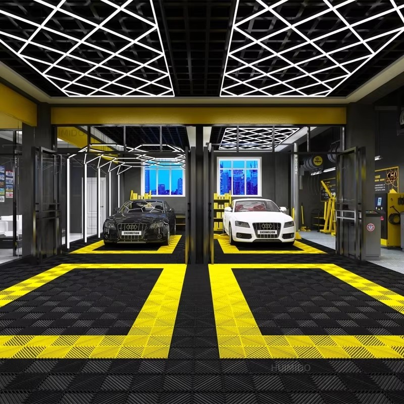10 قطع من بلاط أرضيات الجراج ا - مراجعة Car Floor Mat وسعره