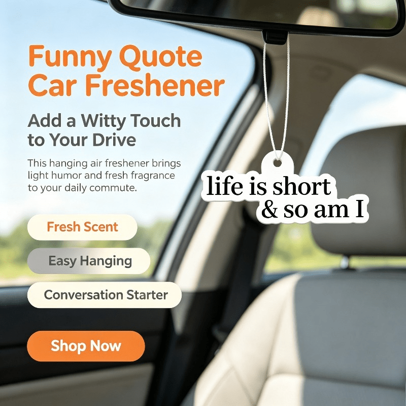 معطر هواء للسيارة مع عبارة مضح - مراجعة Car Air Freshener وسعره