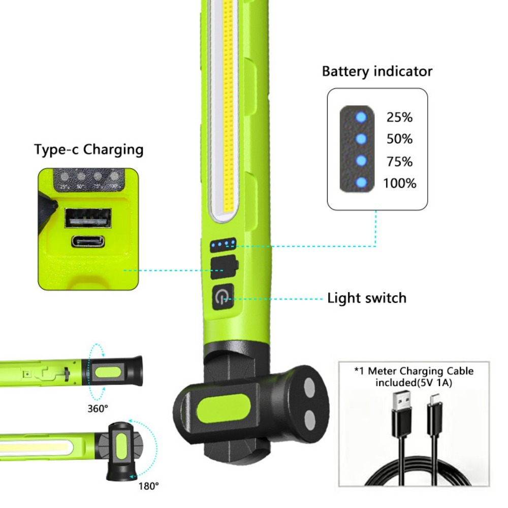 مصباح عمل LED قابل لإعادة الشح - مراجعة Car Led Light وسعره
